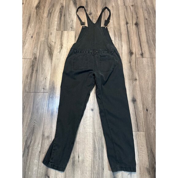 Roamers 28 Faded Black Denim Overalls Hemp Organic Cotton Adjustable Straps Pock - Picture 7 of 11